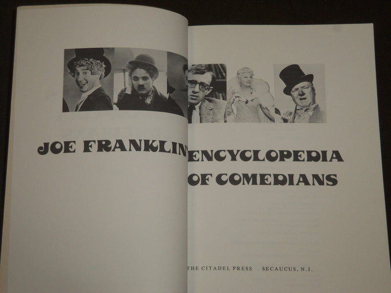 1979 JOE FRANKLIN'S ENCYCLOPEDIA OF COMEDIANS BOOK - FIRST EDITION - KD 202