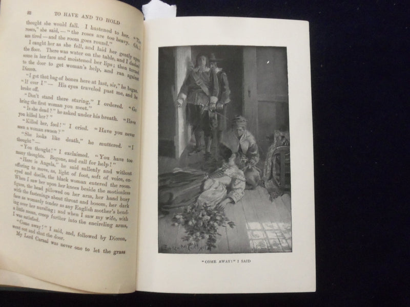 1900 TO HAVE & TO HOLD HARDCOVER BOOK BY MARY JOHNSTON - KD 8445