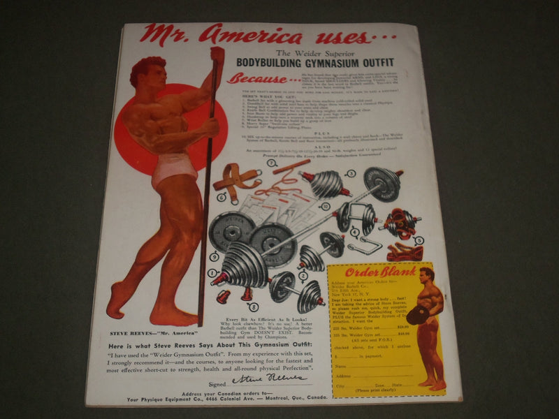 1948 NOVEMBER YOUR PHYSIQUE MAGAZINE - FLOYD PAGE COVER - SP 6293