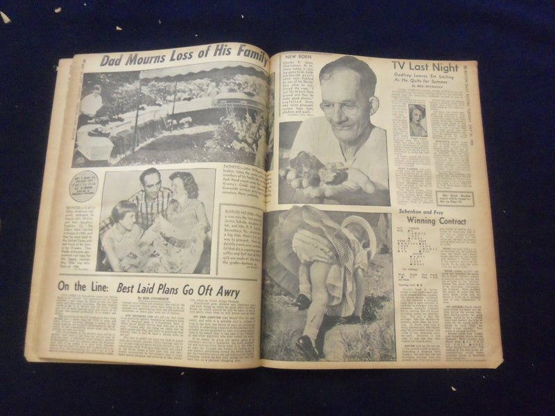 1958 JULY 29 BOSTON DAILY RECORD NEWSPAPER - KNHRUSCHEV BALKS AT U.S. - NP 6367