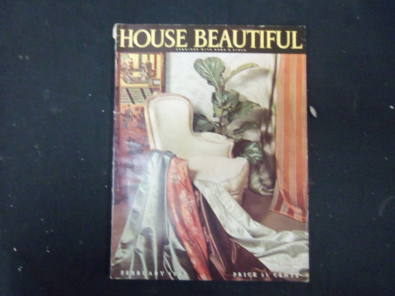1937 FEBRUARY HOUSE BEAUTIFUL MAGAZINE - GREAT PHOTOS & ADS - ST 3707