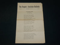 1907 NOVEMBER 17 THE PEOPLE'S INSTITUTE BULLETIN - VOLUME 3 NO. 2 - J 5971