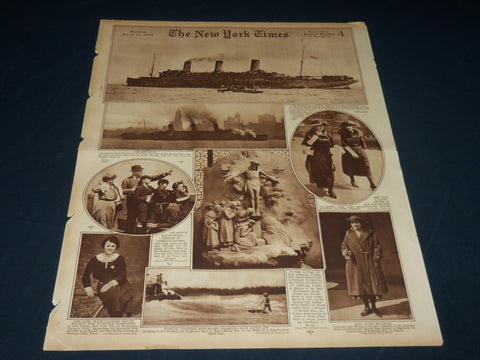 1922 APRIL 16 NEW YORK TIMES PICTURE SECTION - THE LEVIATHAN - PHOTOS - NT 8855