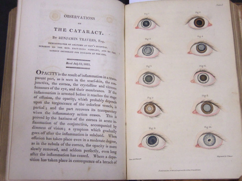 1813 MEDICO-CHITRURGICAL TRANSACTIONS VOLUME NO. 4 - NICE PLATES - KD 2059L