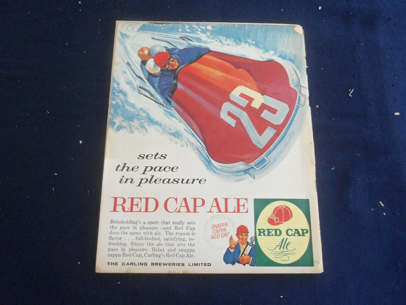 1961 FEBRUARY HOCKEY PICTORIAL MAGAZINE - RALPH BACKSTROM COVER - ST 200M