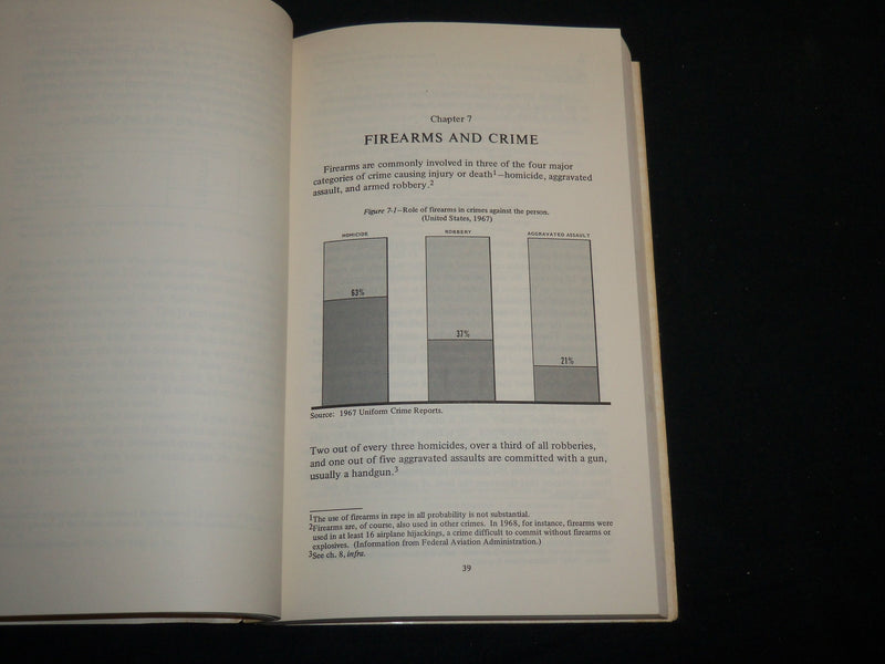 1970 FIREARMS AND VIOLENCE IN AMERICAN LIFE SOFTCOVER BOOK BY NEWTON - KD 7045