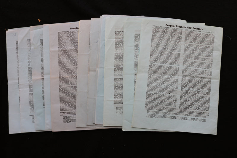 1974 AFRICA CONFIDENTIAL NEWSLETTER - LOT OF 20 - K 2410