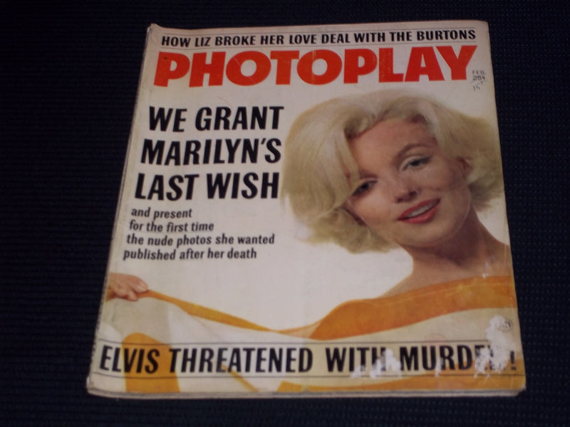 1963 FEBRUARY PHOTOPLAY MAGAZINE - MARILYN MONROE FRONT COVER - E 16622
