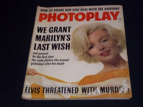 1963 FEBRUARY PHOTOPLAY MAGAZINE - MARILYN MONROE FRONT COVER - E 16622