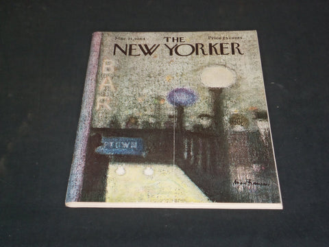 1964 MARCH 21 THE NEW YORKER MAGAZINE - ILLUSTRATED COVER - NY 832