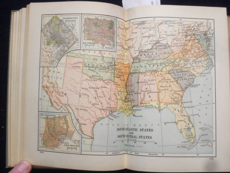 1931 CARPENTER'S NEW GEOGRAPHICAL READER-NORTH AMERICA- HARDCOVER BOOK - KD 8460