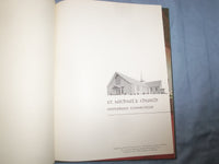 1980 ST. MICHAEL'S CHURCH HARDCOVER BOOK - WATERBURY, CONNECTICUT - KD 9356