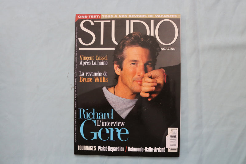 1995 JULY-AUGUST STUDIO MAGAZINE - RICHARD GERE COVER - FRENCH - E 19514