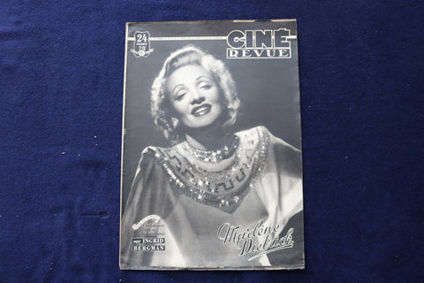 1949 APRIL 1 CINE REVUE MAGAZINE - MARLENE DIETRICH - FRENCH COVER - E 23884