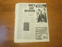 1977 NOV 8 MIDNIGHT GLOBE NEWSPAPER - ELVIS SECRETS NEVER TOLD BEFORE - NP 4735
