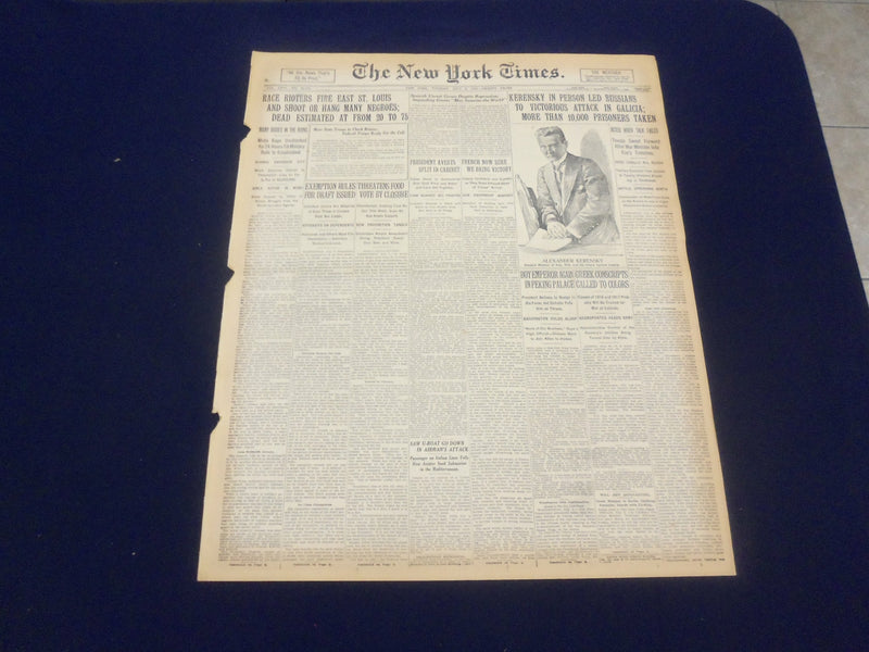 1917 JULY 2 NEW YORK TIMES - BOSTON PEACE PARADE MOBBED - NT 9292