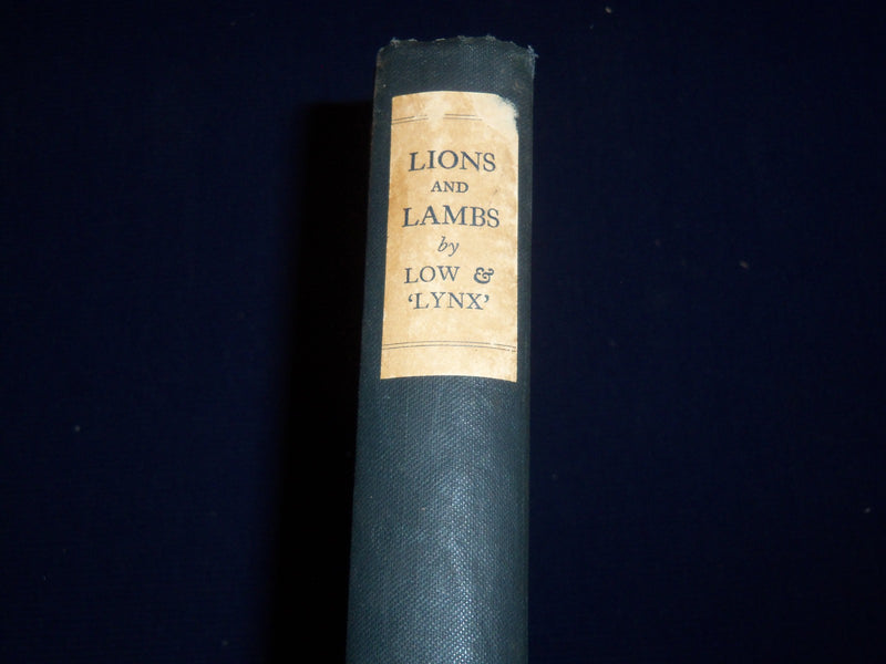 1928 LIONS AND LAMBS BY LOW & LYNX BOOK - GREAT ILLUSTRATIONS - KD 3376
