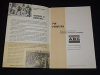 1964 PIN POINTERS A BOWLER'S MANUAL FROM AMERICAN BOWLING CONGRESS - J 7895