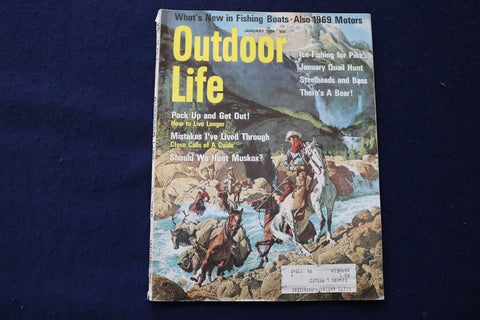 1969 JANUARY OUTDOOR LIFE MAGAZINE - FISHING, HUNTING, CAMPING - E 9044
