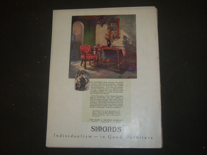 1926 NOVEMBER THE HOUSE BEAUTIFUL MAGAZINE - GREAT PHOTOS & ADS - ST 605