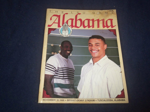 1990 NOVEMBER 10 UNIVERSITY OF ALABAMA VS LSU FOOTBALL PROGRAM - ST 4137A
