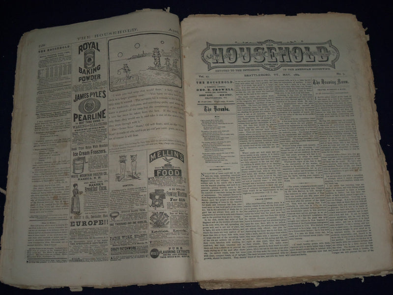 1884 JAN-DEC THE HOUSEHOLD MONTHLY JOURNAL BOUND VOLUME - 12 ISSUES - KD 2305