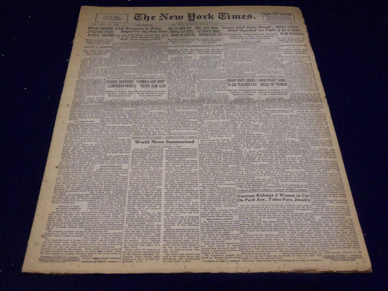 1947 JANUARY 2 NEW YORK TIMES - 2 PALESTINE STATES CONSIDERED - NT 3431