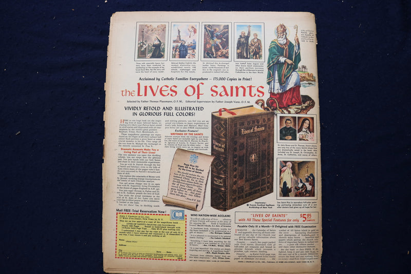 1955 MAR 13 AMERICAN WEEKLY MAGAZINE - RITA HAYWORTH ARTICLE AND PHOTO - E 23267