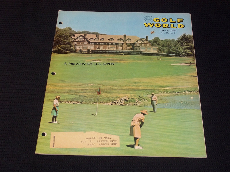 1967 JUNE 9 GOLF WORLD MAGAZINE - U.S. OPEN PREVIEW FRONT COVER - E 7229
