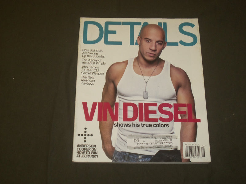 2004 JUNE/JULY DETAILS MAGAZINE - VIN DIESEL COVER - B 1618
