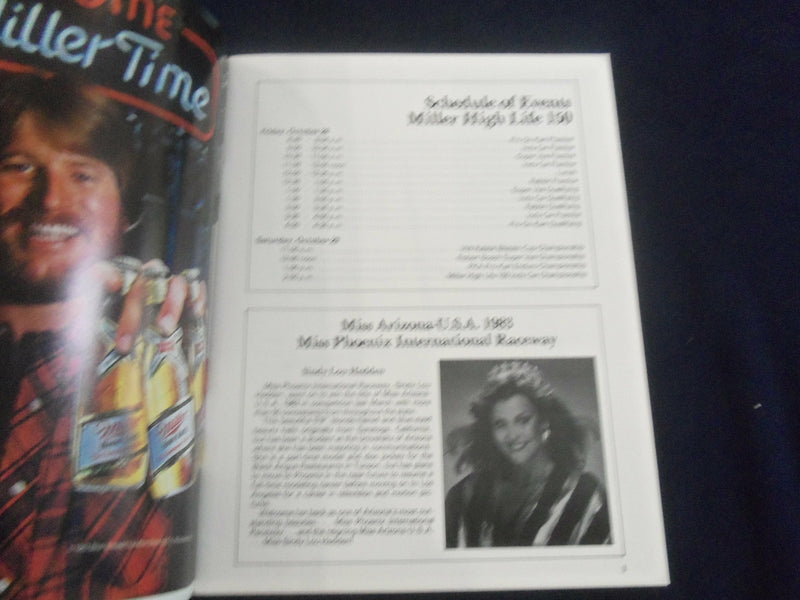 1983 OCTOBER 29 30TH ANNIVERSARY MILLER HIGH LIFE 150 RACING PROGRAM - SP 3898F