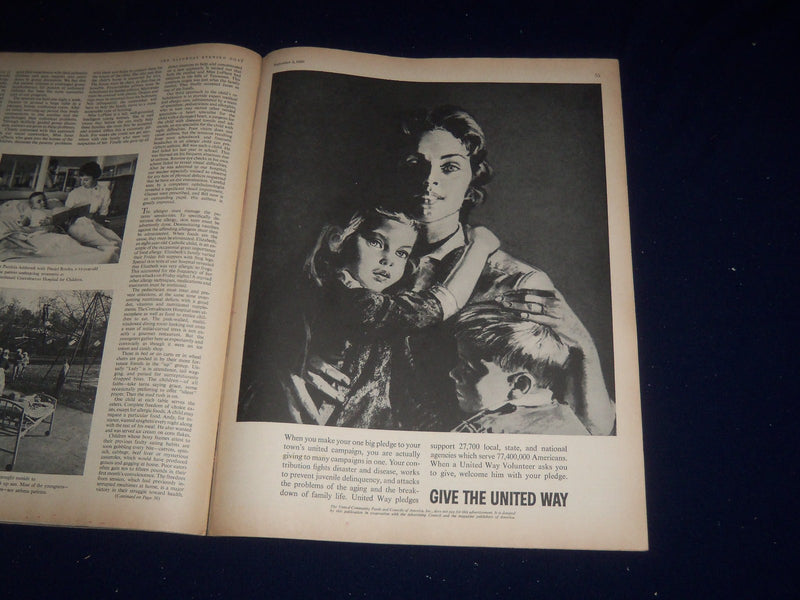 1960 SEPTEMBER 3 THE SATURDAY EVENING POST MAGAZINE - ILLUSTRATED COVER- SP 5735
