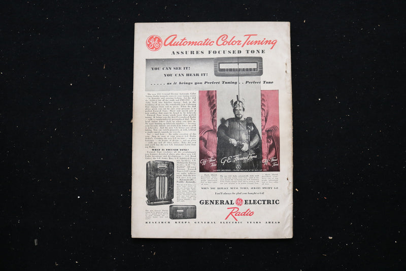1937 FEB RADIO-CRAFT MAGAZINE - BROADCASTING FROM A PARACHUTE COVER - E 11187