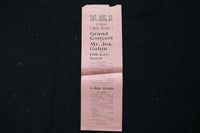 1920'S STURGIS OPERA HOUSE PROGRAM - JOS. GAHM CONCERT - K 1825