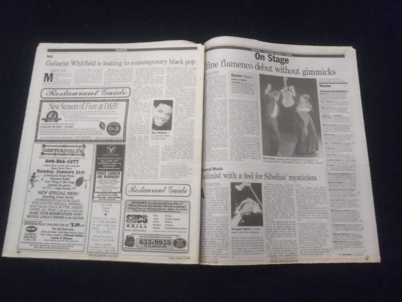1999 JANUARY 15 PHILADELPHIA INQUIRER WEEKEND NEWSPAPER - EXOTIC FARE - NP 6156