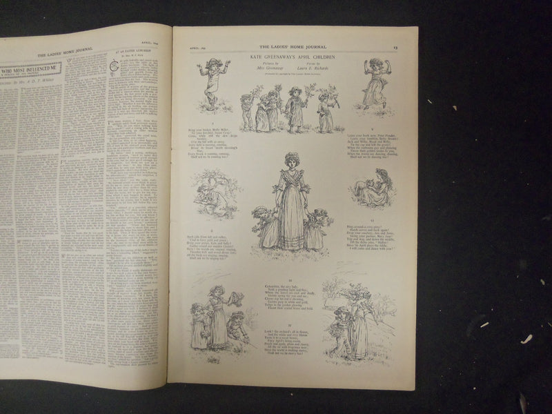 1895 APRIL LADIES' HOME JOURNAL MAGAZINE - C.D. GIBSON COVER - ST 4487