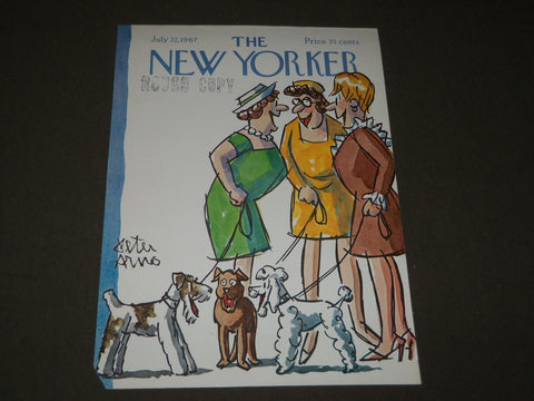 1967 JULY 22 NEW YORKER MAGAZINE FRONT COVER ONLY BY PETER ARNO - ART DECO