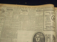 1918 DECEMBER 16 NEW YORK TIMES - WILSON CONFERS WITH CLEMENCEAU - NT 9185