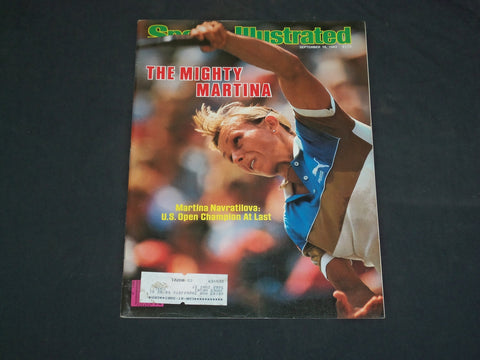 1983 SEP 19 SPORTS ILLUSTRATED MAGAZINE - MARTINI NAVRATILOVA COVER - SP 9131