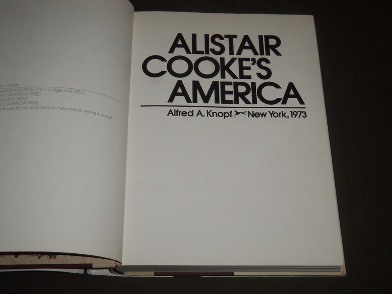 1973 ALISTAIR COOKE'S AMERICA HARDCOVER BOOK - GREAT PRINTS - I 865