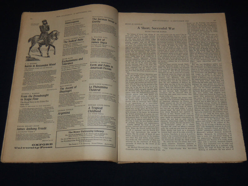 1961 SEPT 22 NEW STATESMAN WEEK-END REVIEW MAGAZINE - AFTER HAMMARSKJOLD- K 2055