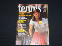 1981 OCTOBER TENNIS MAGAZINE - HANA MANDLIKOVA COVER - ST 1004U