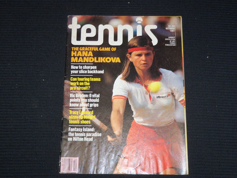 1981 OCTOBER TENNIS MAGAZINE - HANA MANDLIKOVA COVER - ST 1004U