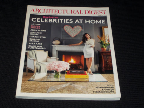 2012 MARCH ARCHITECTURAL DIGEST MAGAZINE - BROOKE SHIELDS FRONT COVER - E 3530