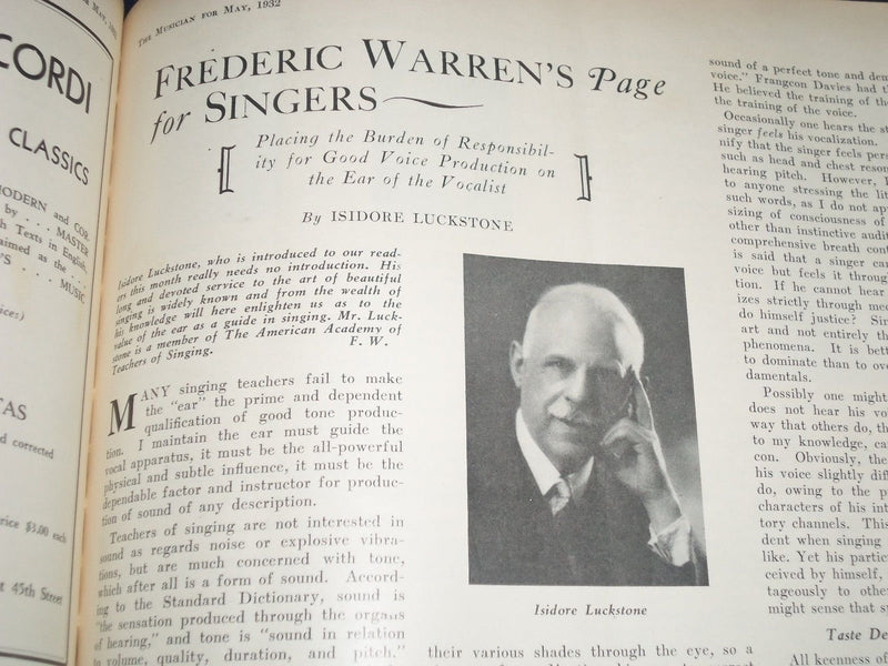 1932 JAN-DEC THE MUSICIAN BOUND VOLUME NO. 37 - GREAT PHOTOS & ADS - KD 2340