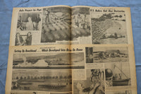1943 NEW YORK DAILY NEWS CENTERFOLDS - WORLD WAR II - LOT OF 171 - O 3829