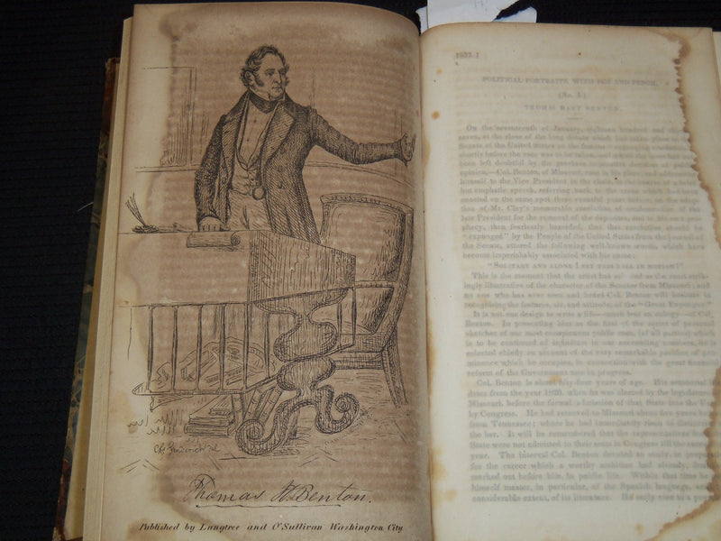 1838 THE UNITED STATES & DEMOCRATIC REVIEW MAGAZINE BOUND VOLUME NO. 1 - KD 9525