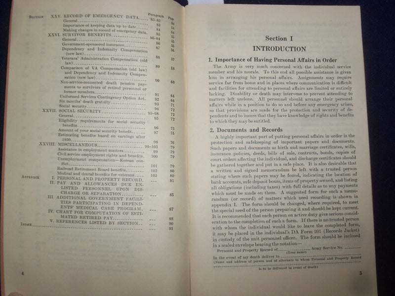 1957 SEPTEMBER PERSONAL AFFAIRS OF MILTARY PERSONNEL- DEPARTMENT OF ARMY- J 9482