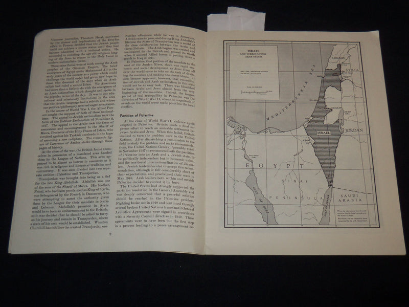 1957 MAY BACKGROUND A LOOK AT THE MIDDLE EAST - PUBLIC SERVICE - J 8154