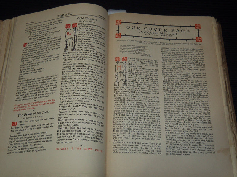 1910 OCT-1911 MARCH THE FRA JOURNAL MAGAZINE BOUND VOLUME - HUBBARD - KD 5403B